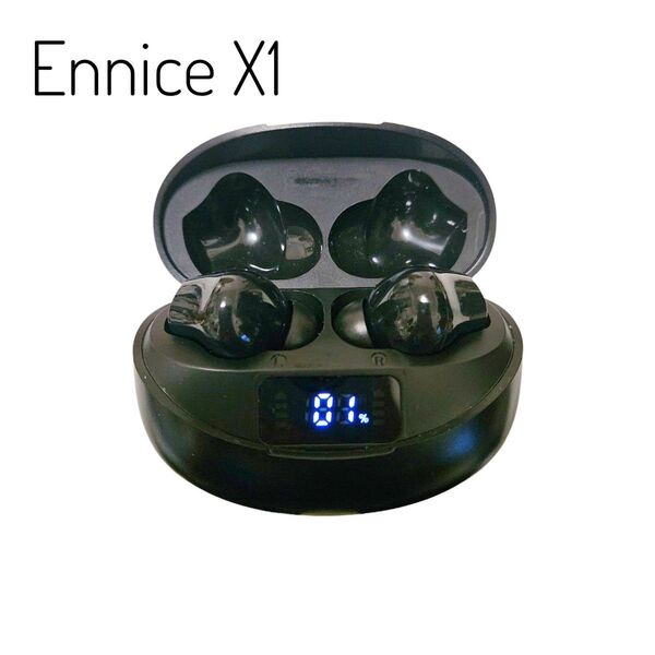 Ennice X1 Bluetooth ワイヤレスイヤホン Type-C LED