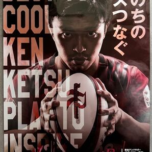 【非売品/未使用】鶴田馨つるたかおる 献血 日本赤十字社 B2ポスター(51.5cm巾×72.8cm高さ)