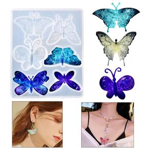 レジン モールド 蝶 樹脂モールド レジンモールド ネックレス ピアス イアリング チャーム ストラップ DIY ハンドメイド