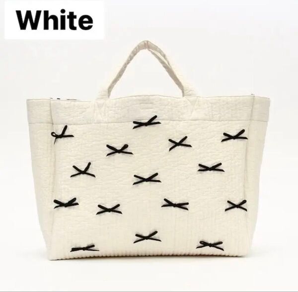 gypsohila Picnic Bag (M) ピクニックバッグ ホワイト トートバッグ 田中彩子 ayako