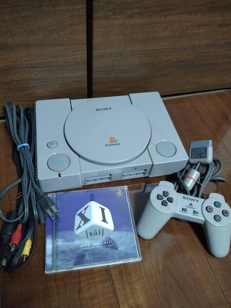 ★PS1本体一式美品 中古 おまけソフト1本付 動作確認済 Playstation 初代プレステ プレステ1 SCPH-7000★