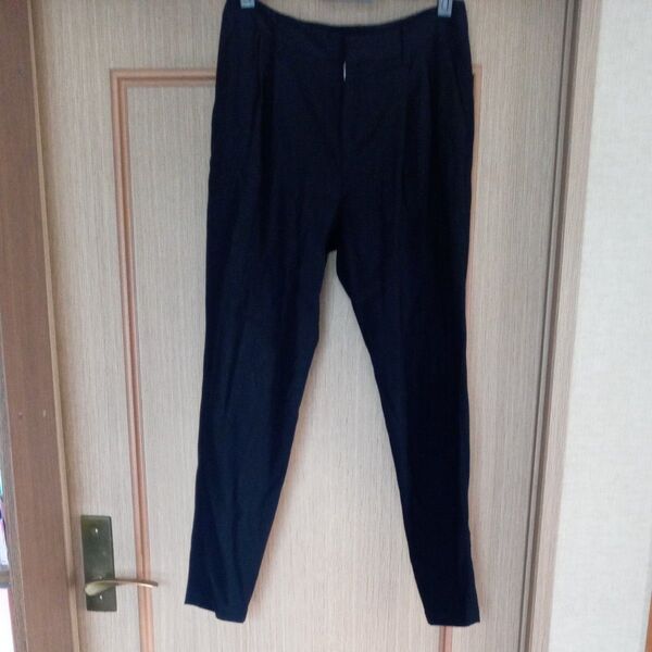 デプレ キュプラナイロンストレッチ テーパードパンツ サイズ00 黒