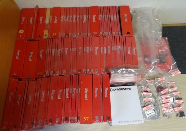★ デアゴスティーニ 1/8 究極のラジコンカー 週刊 フェラーリ F2004 全100巻セット 未組立品 もちろん送受信機も!