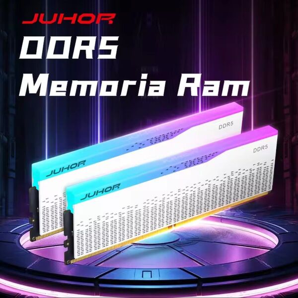【新品】JUHOR DDR5 6000Mhz RGB デスクトップ用メモリ 32GB (16GB×2)