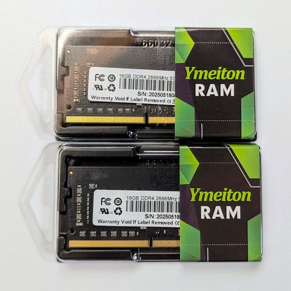 【新品】Ymeiton ノートパソコン用メモリ SODIMM DDR4-2666 32GB(16GBx2)