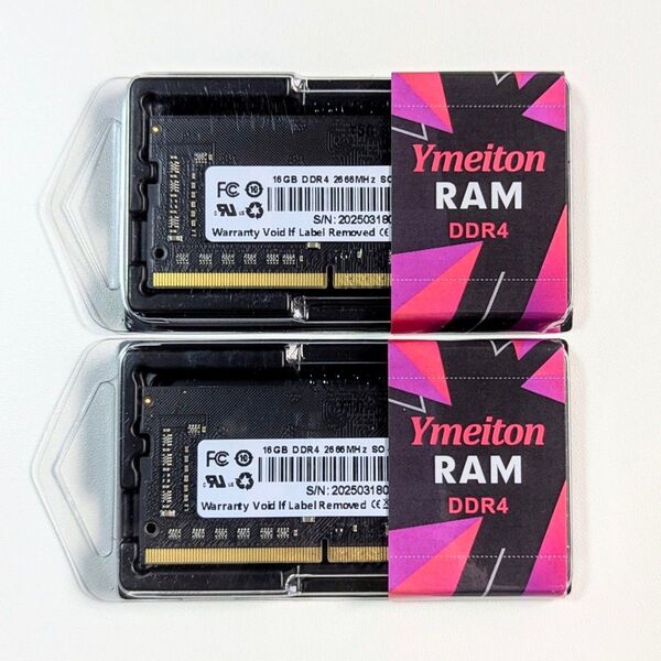 【新品】Ymeiton ノートパソコン用メモリ SODIMM DDR4-2666 32GB(16GBx2)