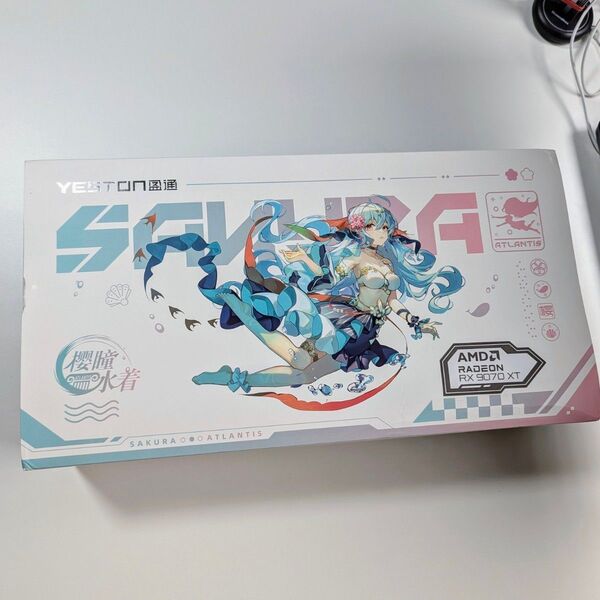 【動作保証】Yeston Radeon RX9070XT 16GB グラフィックボード 櫻瞳水着 ATLANTIS OC