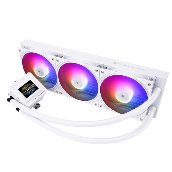 【新品】Thermalright 液晶水冷CPUクーラー Frozen Warframe 360 SE ARGB WHITE