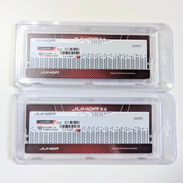 【新品】JUHOR DDR5 6000Mhz デスクトップ用メモリ 32GB (16GB×2)