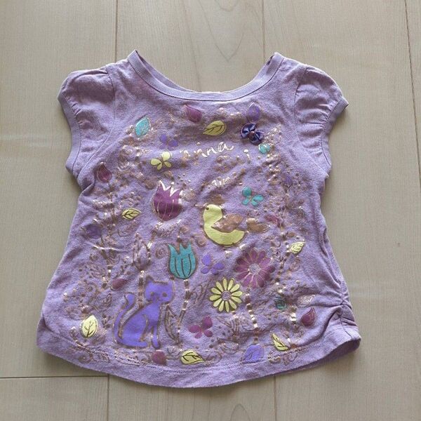 アナスイミニ 半袖Tシャツ80cm 紫