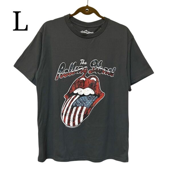 The Rolling Stones ザローリングストーンズ Tシャツ L ダークグレー メンズTシャツ