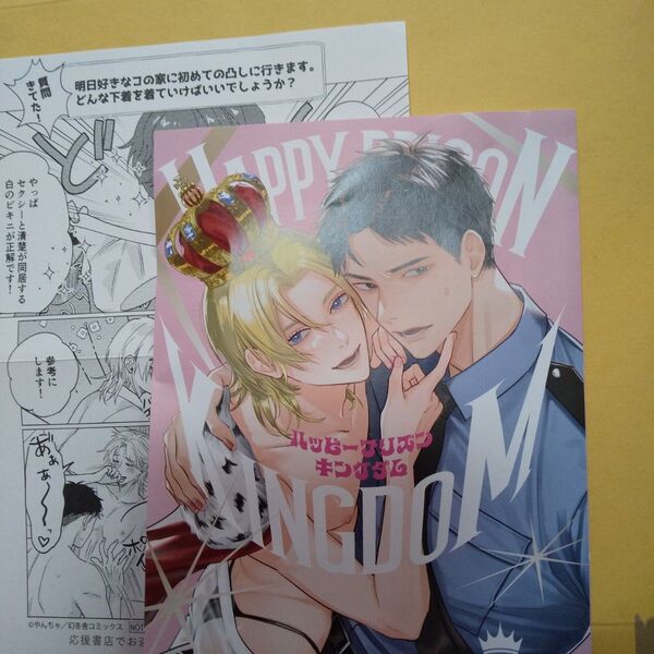 お値下げ交渉中商以外でしたら気後れせず質問可能!商業 BL 新刊 ハッピープリズンキングダム コミコミ限定リーフレット