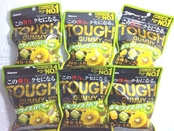 カバヤ食品 タフグミ キウイスパーク 100g×6袋