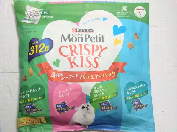 Purina モンプチクリスピーキッス 4種のシーフード 312g