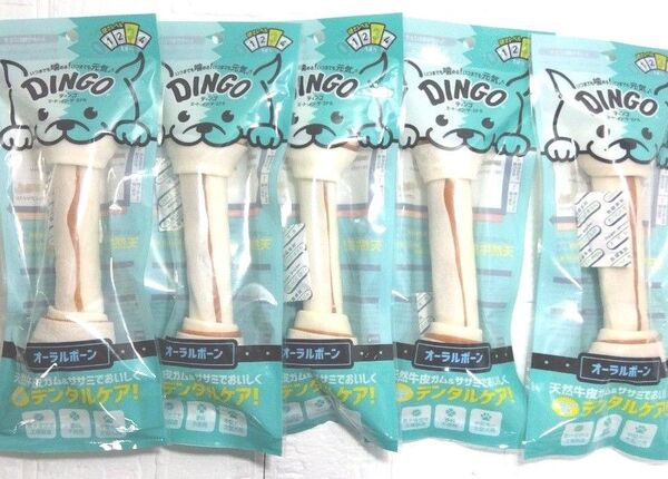 ディンゴ 牛皮 DINGO オーラルボーンL 犬 1本入×5袋 硬さレベル3 中型犬 大型犬