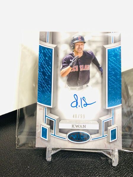 限定99枚 TOPPS 直筆サインカード KWAN スティーブンクワン ガーディアンズ 2024 ゴールデングラブ賞 3年連続