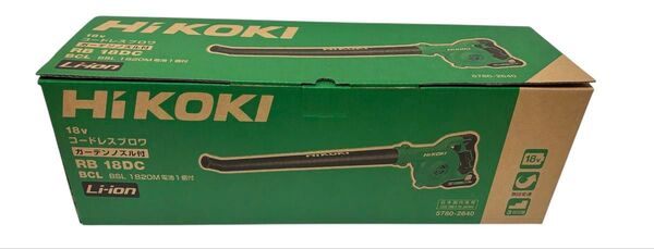 未使用 HiKOKI(ハイコーキ) 18V ブロワー RB18DC(BCL) バッテリ付き 充電器付き