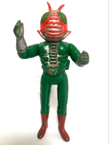 希少!ポピー 全長20㌢ 仮面ライダーv3 ソフビ(バンダイ マスダヤ タカトク マルサン 仮面ライダー ソフビ