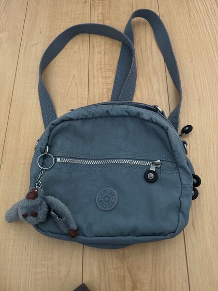 Kipling キプリング 2wayショルダーバッグ ゴリラキーホルダー付き