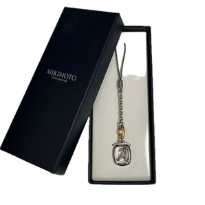 MIKIMOTO ミキモト イニシャルストラップ A