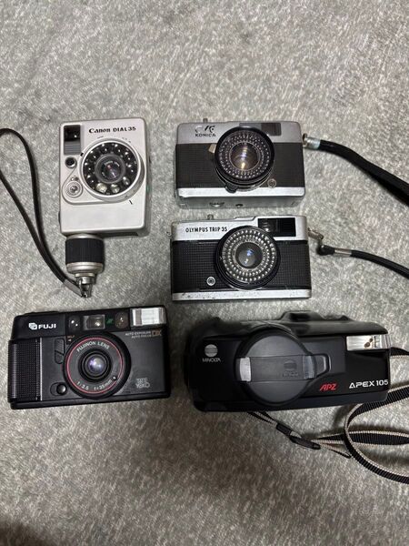 ジャンク カメラ まとめ売り ヴィンテージ フィルムカメラ KONICA canon OLYMPUS コニカ オリンパス