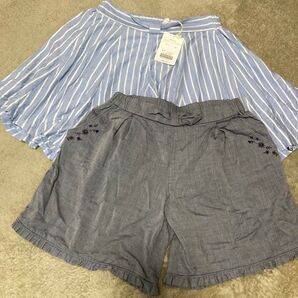BeBe/BoomyRoomy ショートパンツセット150センチ