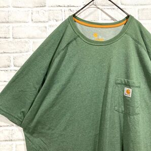 1442 Carhartt カーハート Tシャツ 4XL グリーン ビッグサイズ
