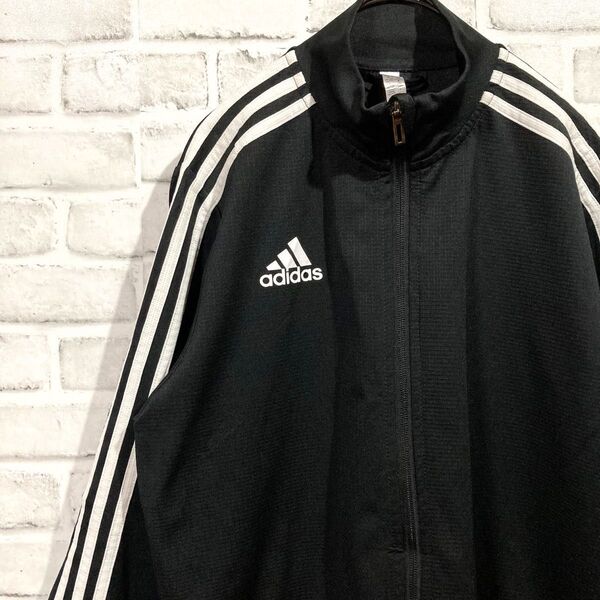 1469 adidas アディダス トラックジャケット XL 黒 ジャージ