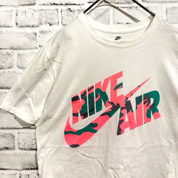 1437 NIKE ナイキエア Tシャツ 白 M カモフラ