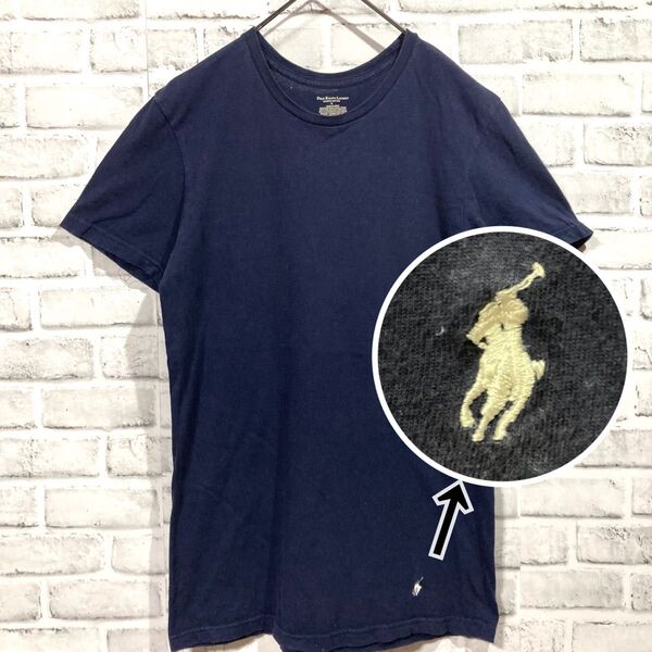 1520 Polo Ralph Lauren ラルフローレン Tシャツ S ネイビー ワンポイント ポニー