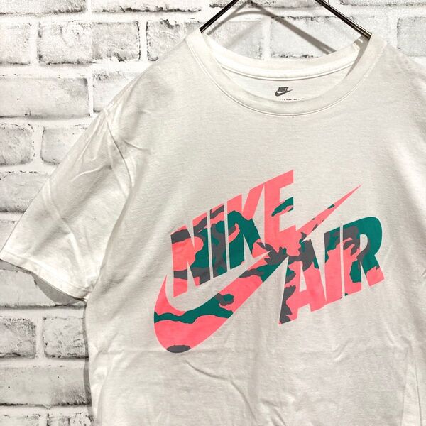 1437 NIKE ナイキ エア Tシャツ 白 M カモフラ メンズ レディース