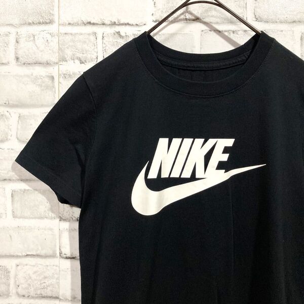 1540 NIKE ナイキ Tシャツ 半袖 M 黒 レディース ビッグロゴ