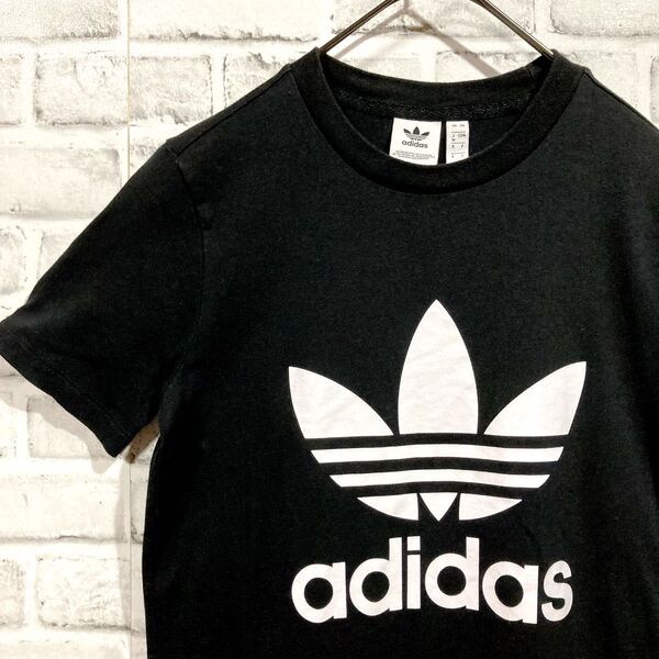 1550 adidas アディダスオリジナルス Tシャツ M 黒 レディース