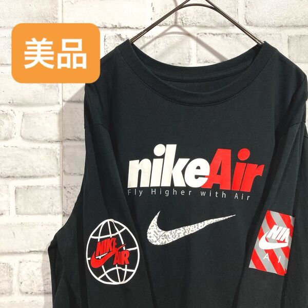 1563 NIKE AIR ナイキ エア ロンT 長袖Tシャツ L 黒 メンズ