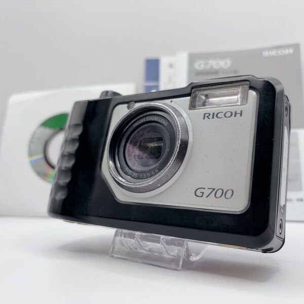 【タフネスモデル】RICOH リコー G700 防水 防塵 耐衝撃 タフネス 業務用 医療 建設 製造 シルバー 動作品 付属充実