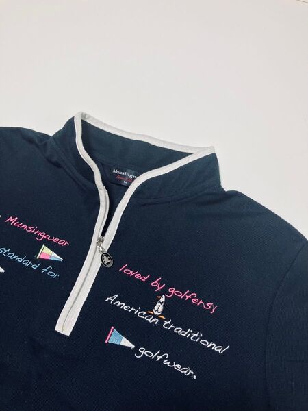 Munsingwear マンシングウェア レディース ハーフジップアップシャツM