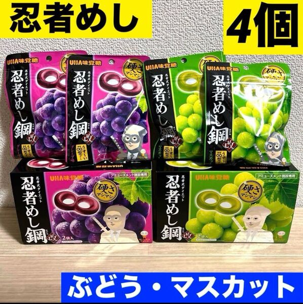 忍者めし 鋼 グレープ マスカット グミ ぶどう シャインマスカットボンボン ジェリービーンズ