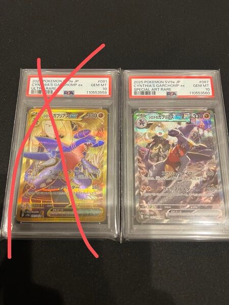 ポケモンカード シロナのガブリアスex SAR PSA10