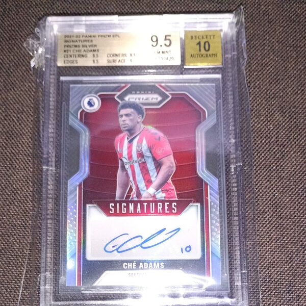 2021-22 PANINI PRIZM EPL SIGNATURES PRIZMS SILVER CHE ADAMS