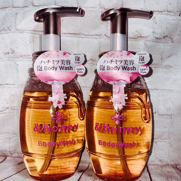 &honey (アンドハニー) サクラ ピュアモイスト 泡ボディウォッシュ (サクラ) 500ml 2本