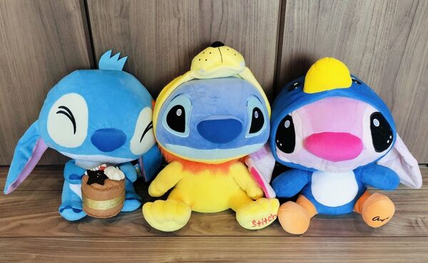 スティッチ エンジェル ぬいぐるみ特大3体セット