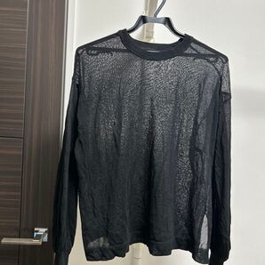 Aunt Marie's シアーニット 長袖 シアートップス サマーニット