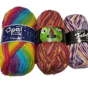 opal毛糸 drops fabel 余り糸3種
