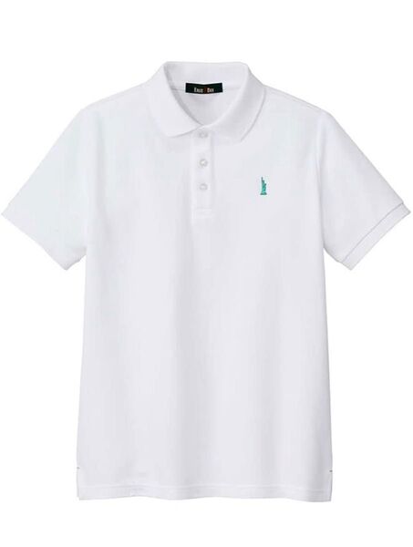未着用美品 EASTBOY イーストボーイ ミントグリーン女神 ポロシャツ 9号 白 M