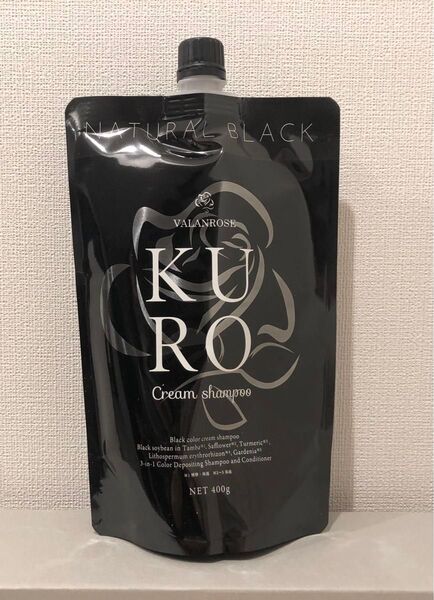 【値下げ】 VALANROSE【未使用】KUROクリームシャンプー《ナチュラルブラック》《1個》