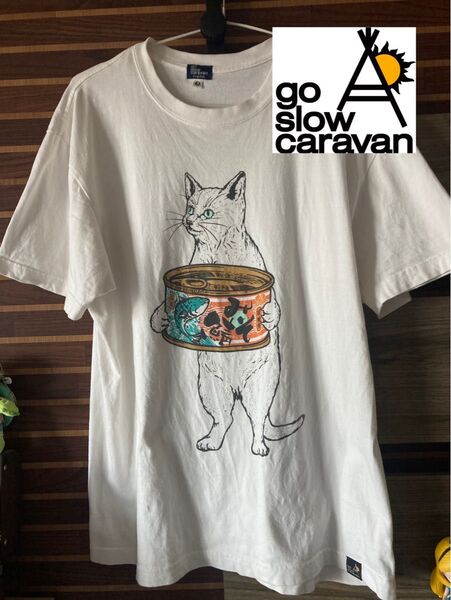 ゴースローキャラバンgo slow caravan 猫イラスト Tシャツ3サバ缶 半袖