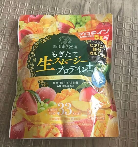 酵水素328選 もぎたて生スムージー プロテイン プラス 300g (マンゴー味)
