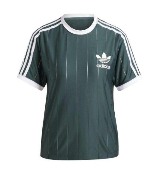 【adidas】アディカラースリーストライプス ピンストライプ半袖Tシャツ