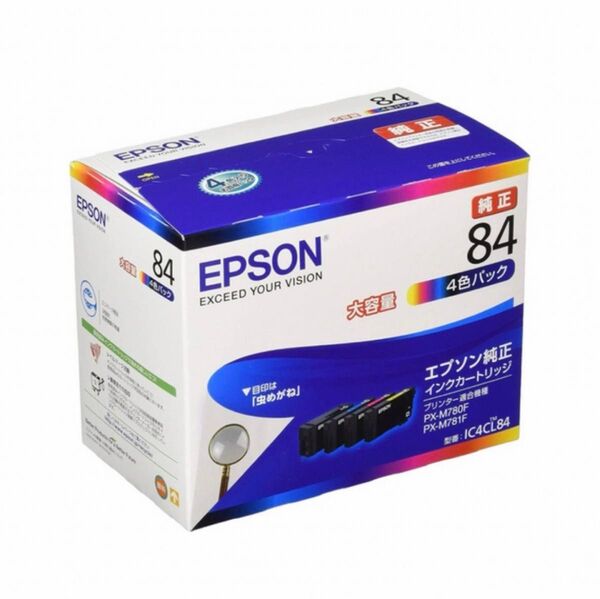 エプソン 純正 インクカートリッジ 虫めがね IC4CL84 4色パック 大容量