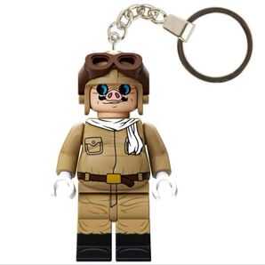 新品レゴ互換 紅の豚 ポルコ ミニフィギュア ミニフィグ キーホルダー